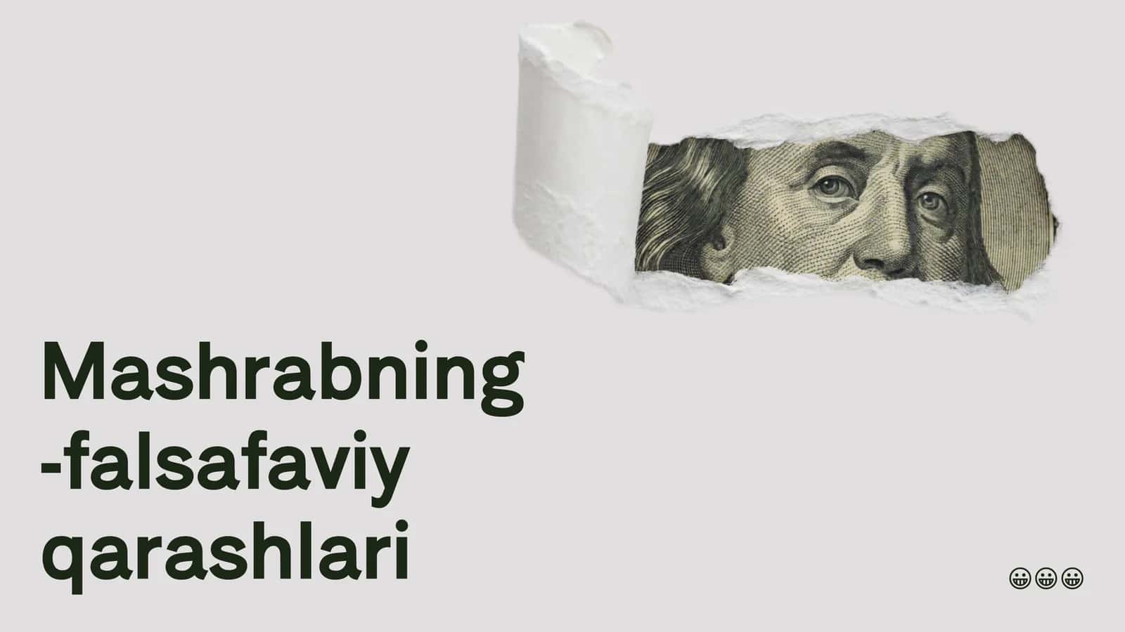 Mashrabning -falsafaviy qarashlari