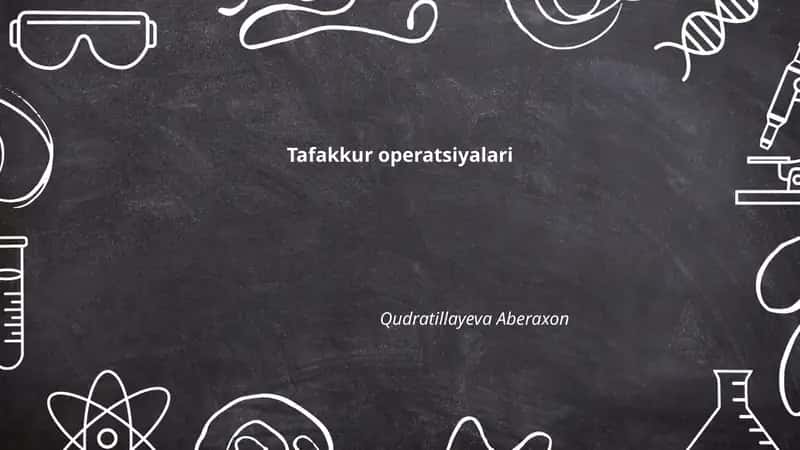 Tafakkur operatsiyalari