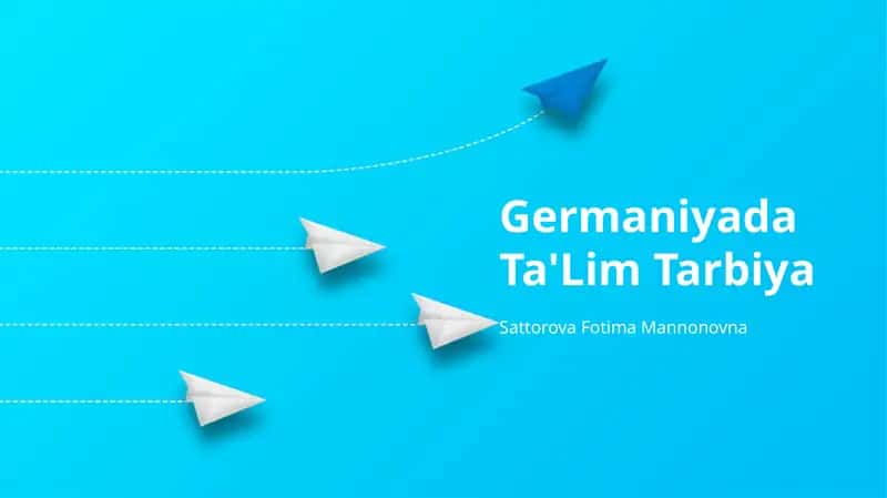 Germaniyada Ta'lim Tarbiya