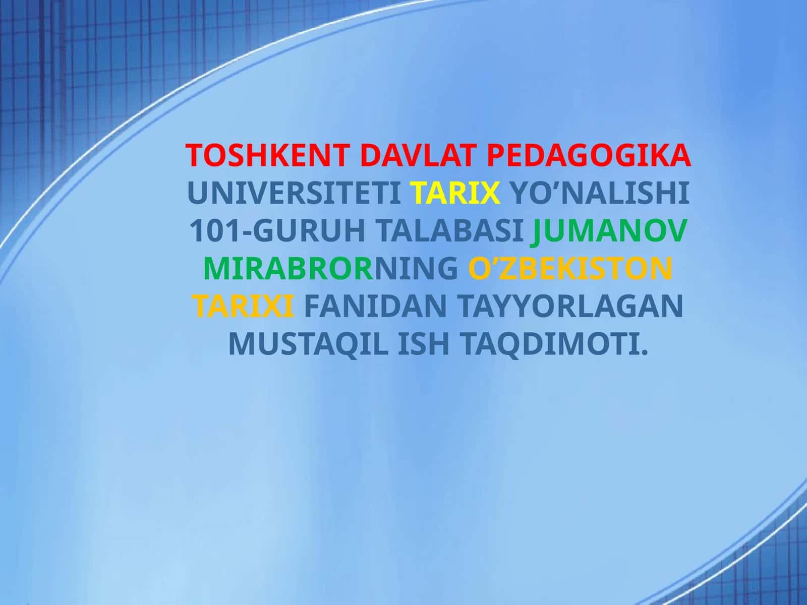 Markaziy Osiyo Rennessansi va uni davrlashtrish