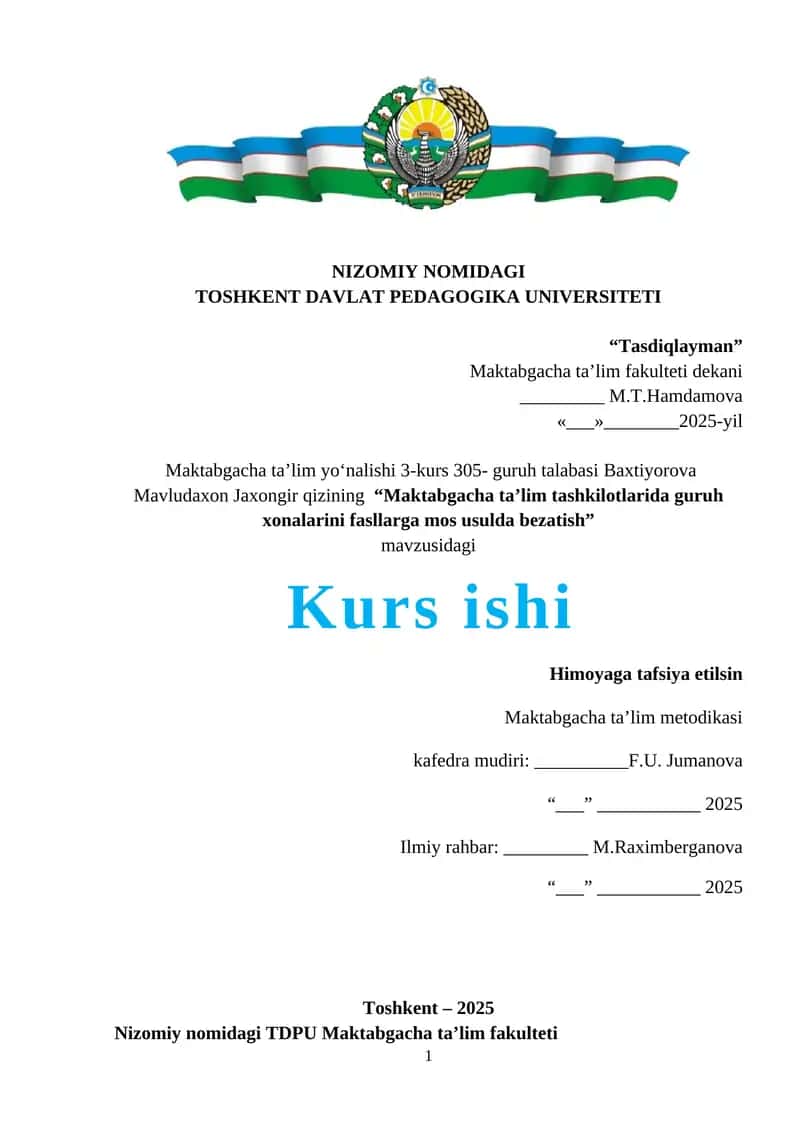 Tabiat bilan tanishtirish metodikasi