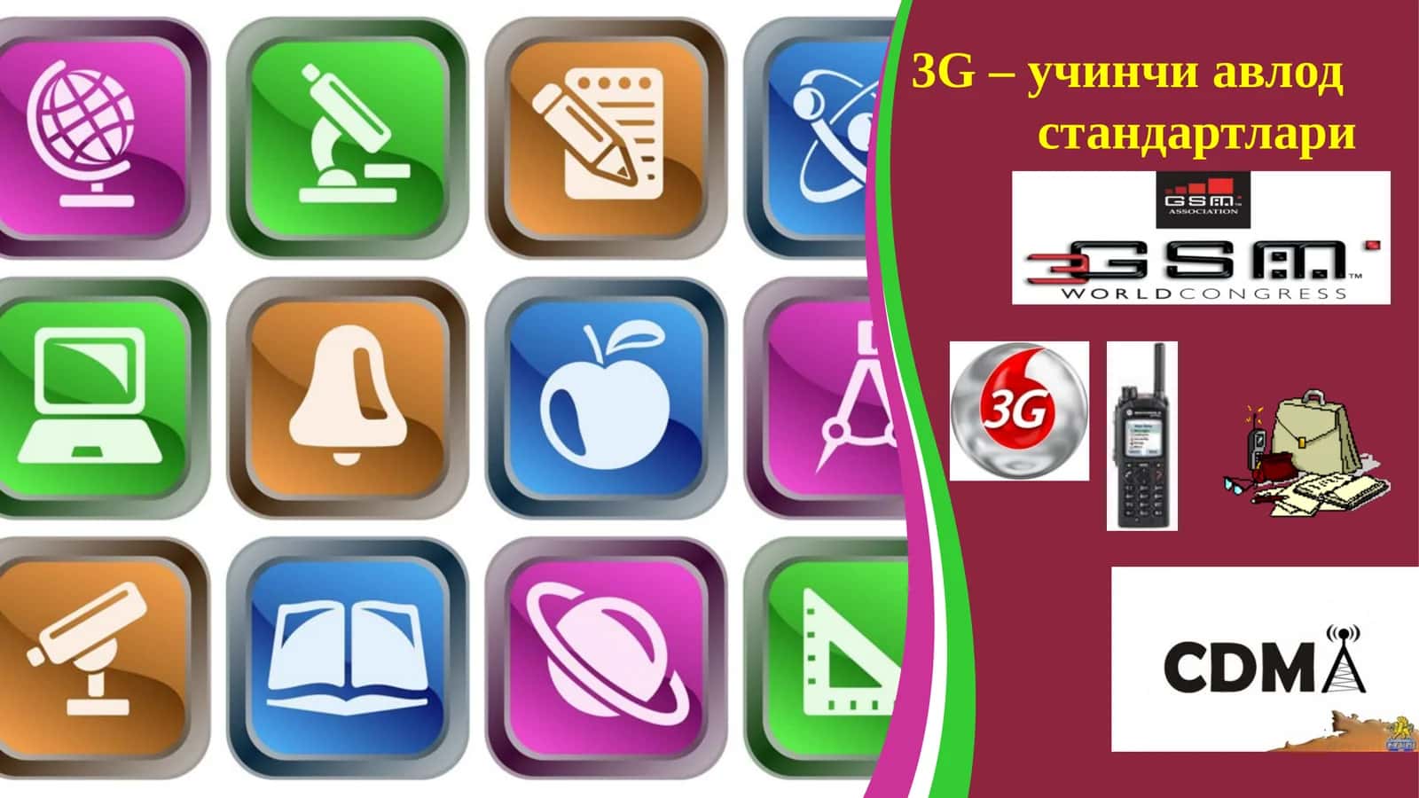 3G – учинчи авлод стандартлари