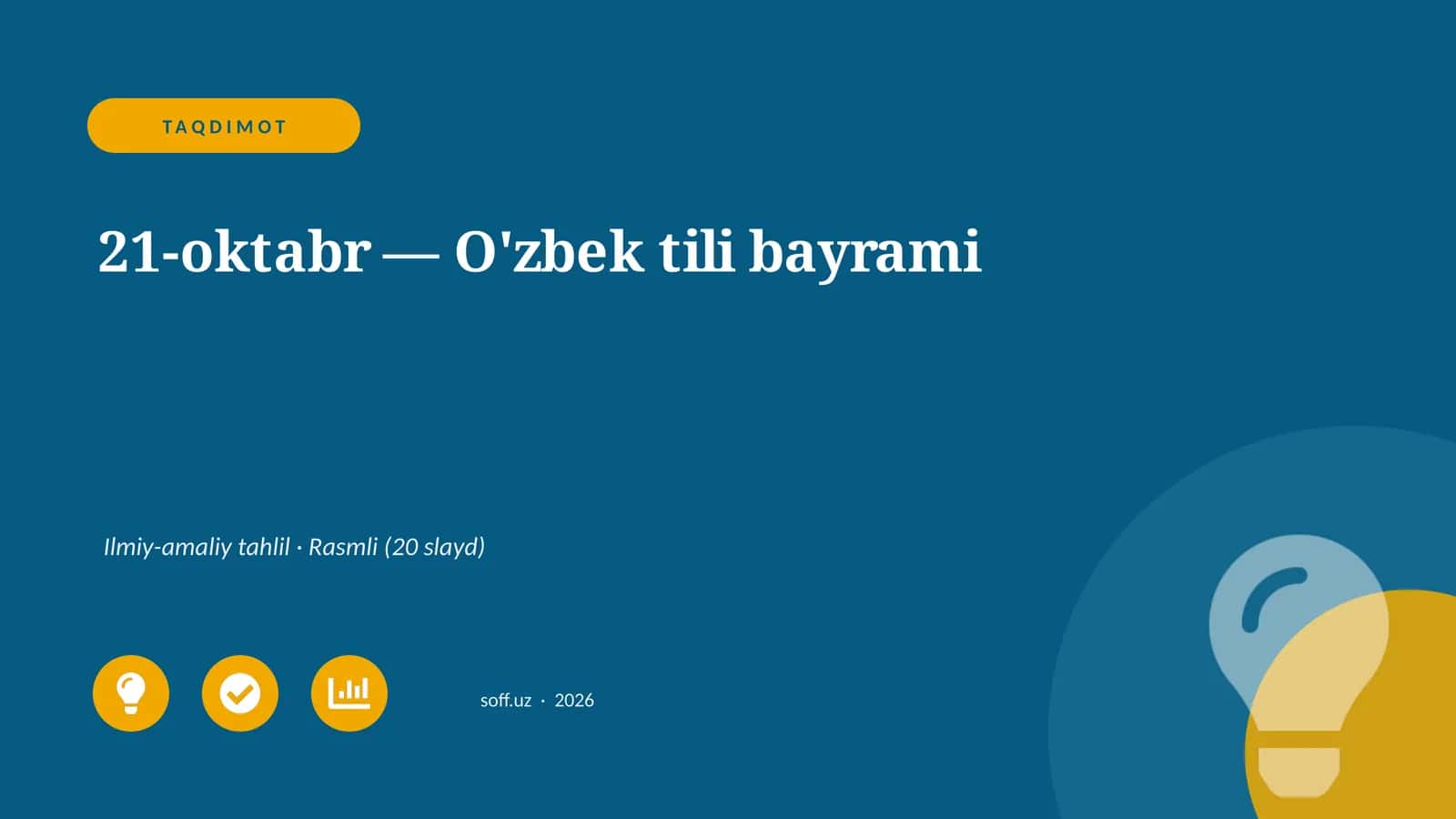 21-oktabr — O'zbek tili bayrami