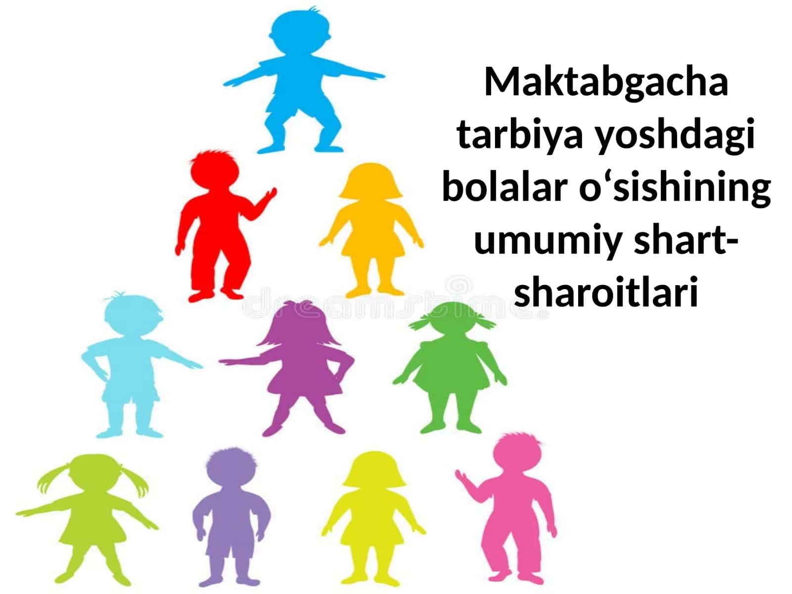 Maktabgacha tarbiya yoshdagi bolalar o‘sishining umumiy shart-sharoitlari