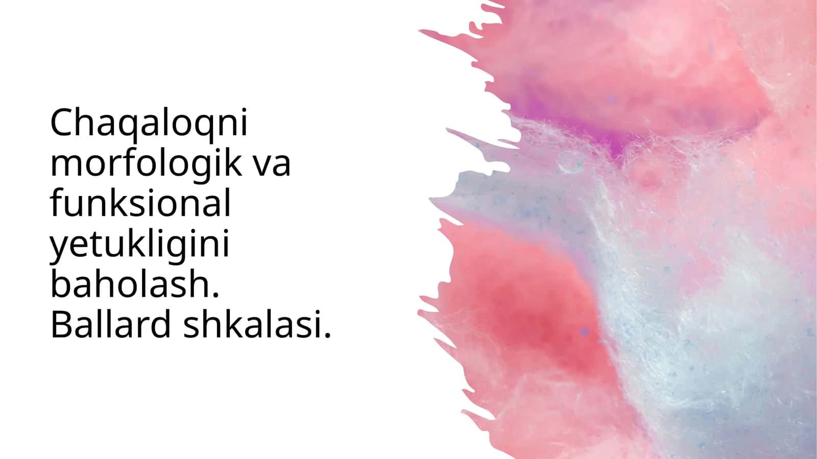 Chaqaloqnimorfologikvafunksionalyetukliginibaholash. Ballardshkalasi