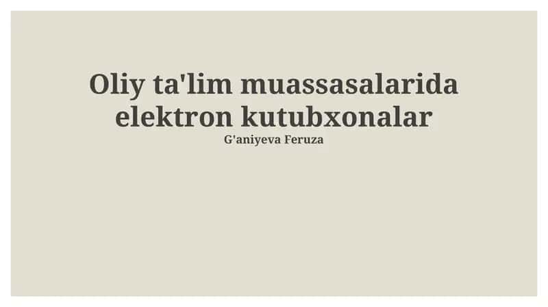Elektron kutubxonalar
