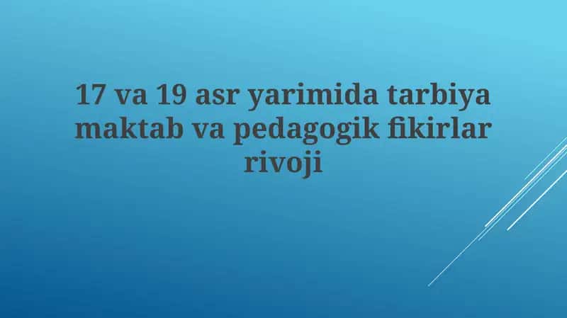 Maktab O'quv Dasturlari va O'quv Qo'llanmalari
