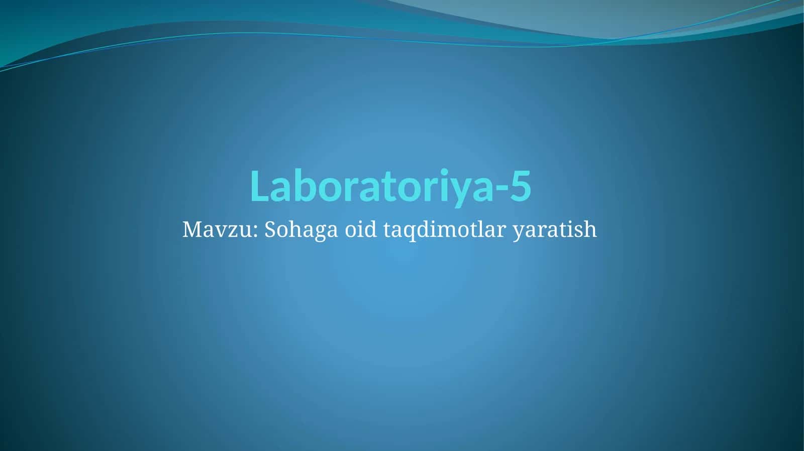 Buxgalteriyaga oid taqdimot