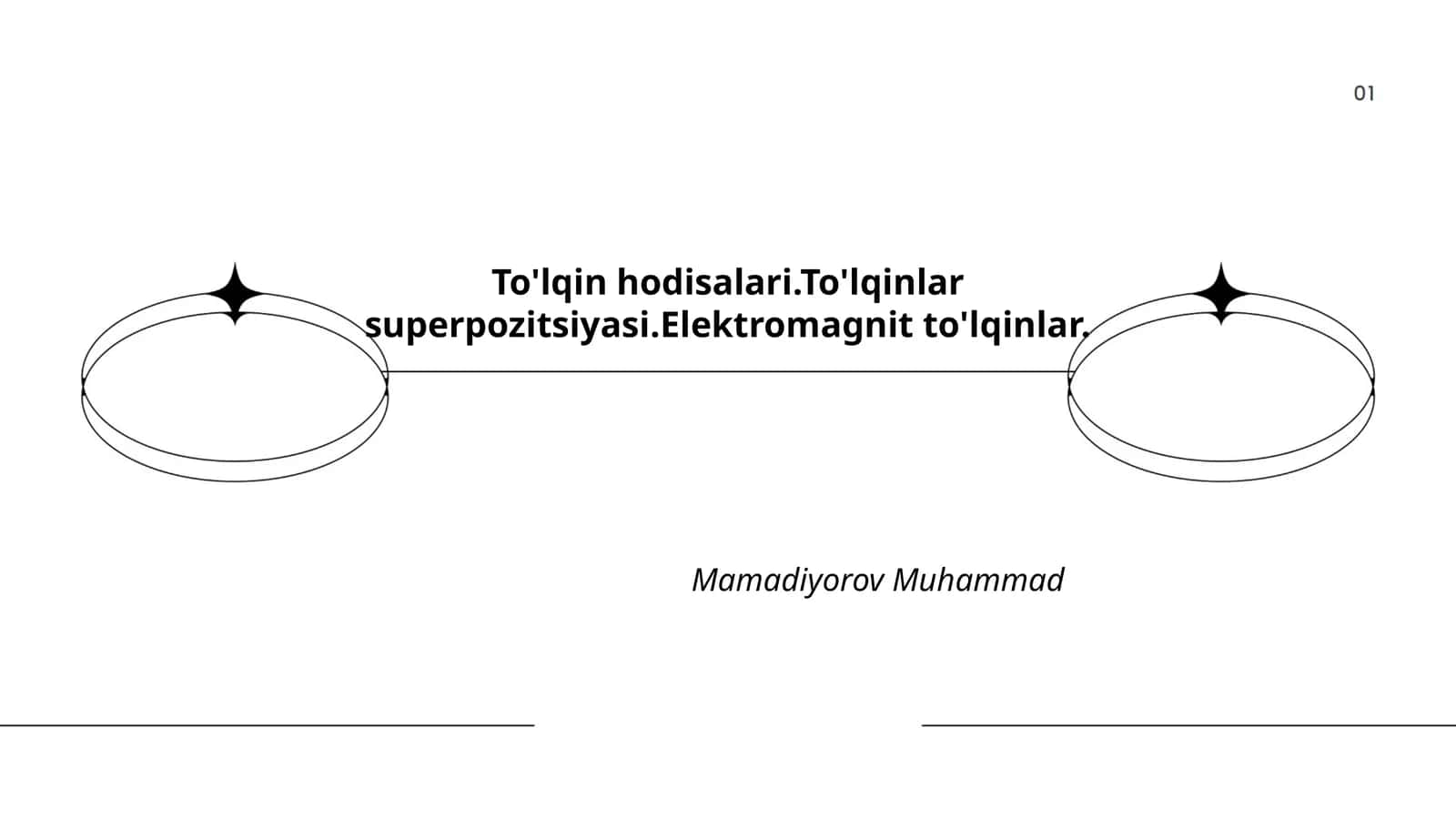 To'lqin hodisalari.To'lqinlar superpozitsiyasi.Elektromagnit to'lqinlar