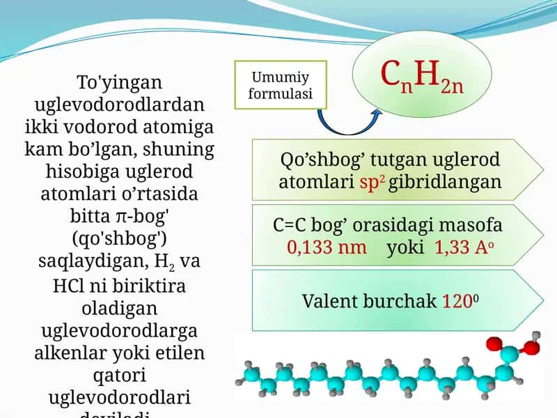 Uglevodorlardan ikki vodorod atomiga kam bo’lgan uglevodorodlar