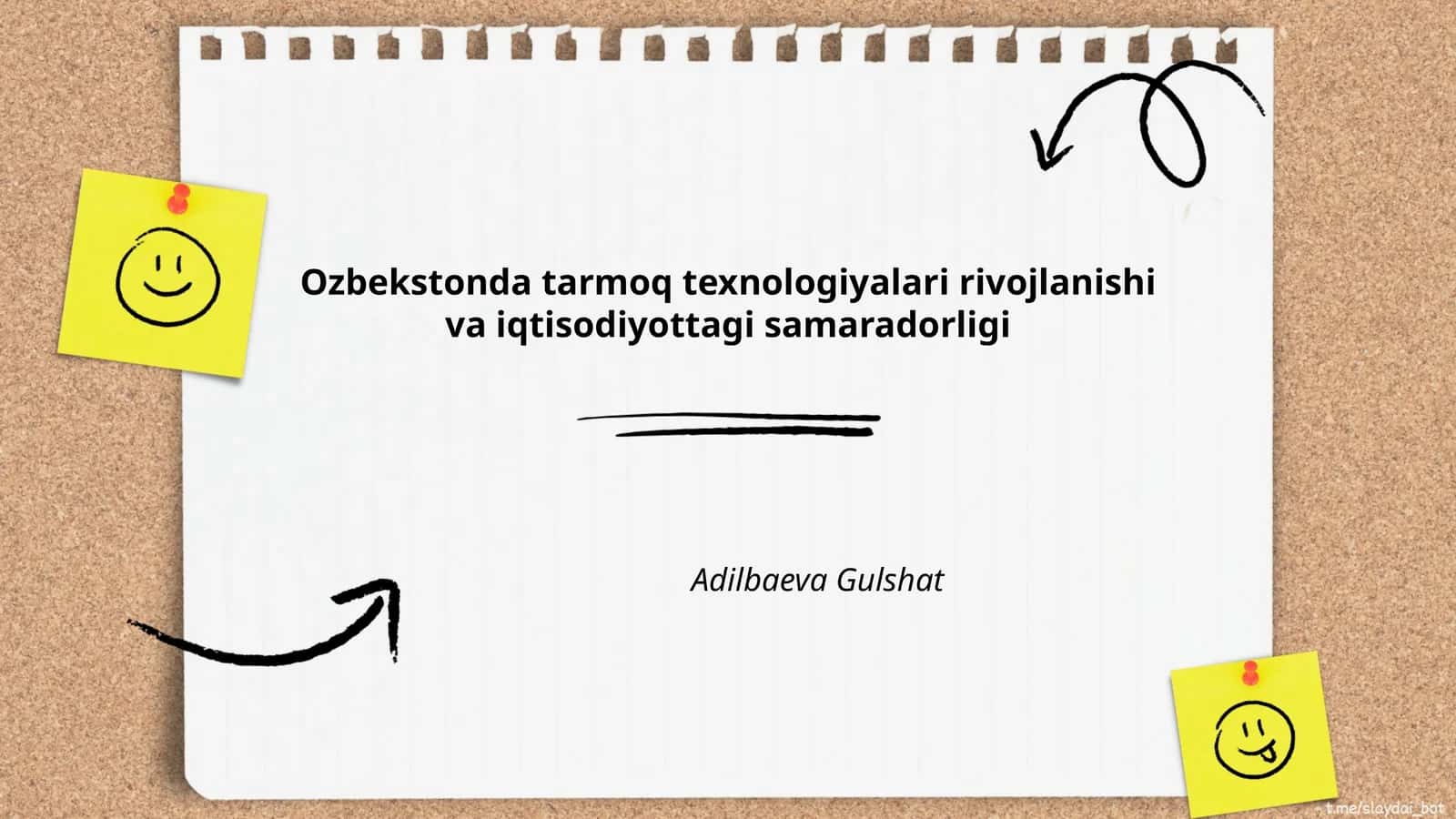 O'zbekistonda tarmoq texnologiyalari rivojlanishi va iqtisodiyottagi samaradorligi
