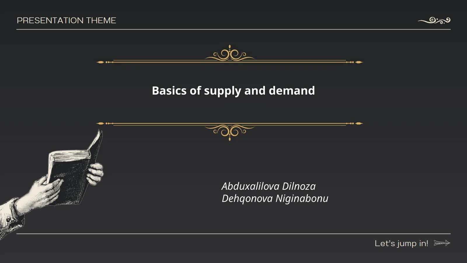 Basics of supply and demand