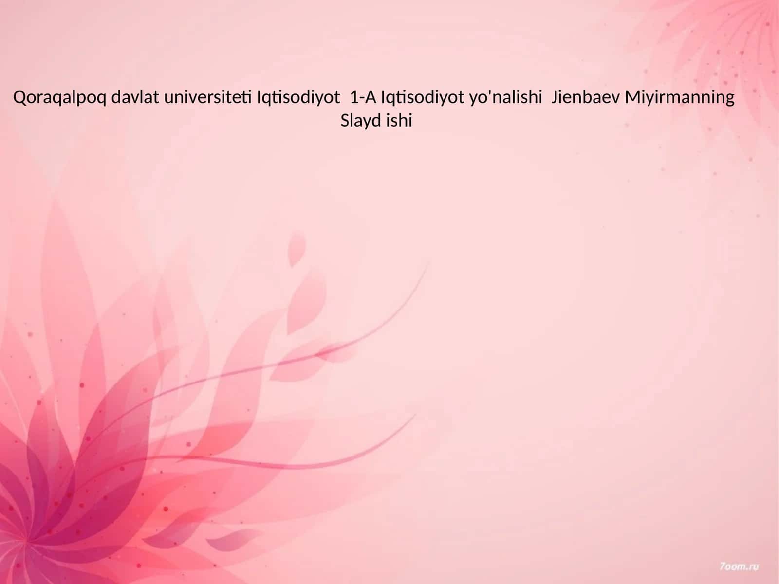 O'zbek tilining leksikasi