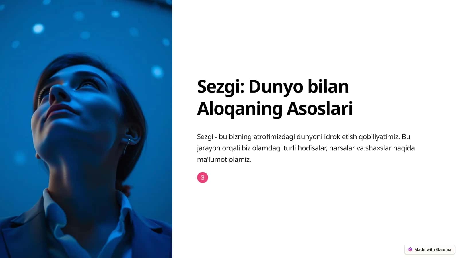 Sezgi: Dunyo bilan Aloqaning Asoslari
