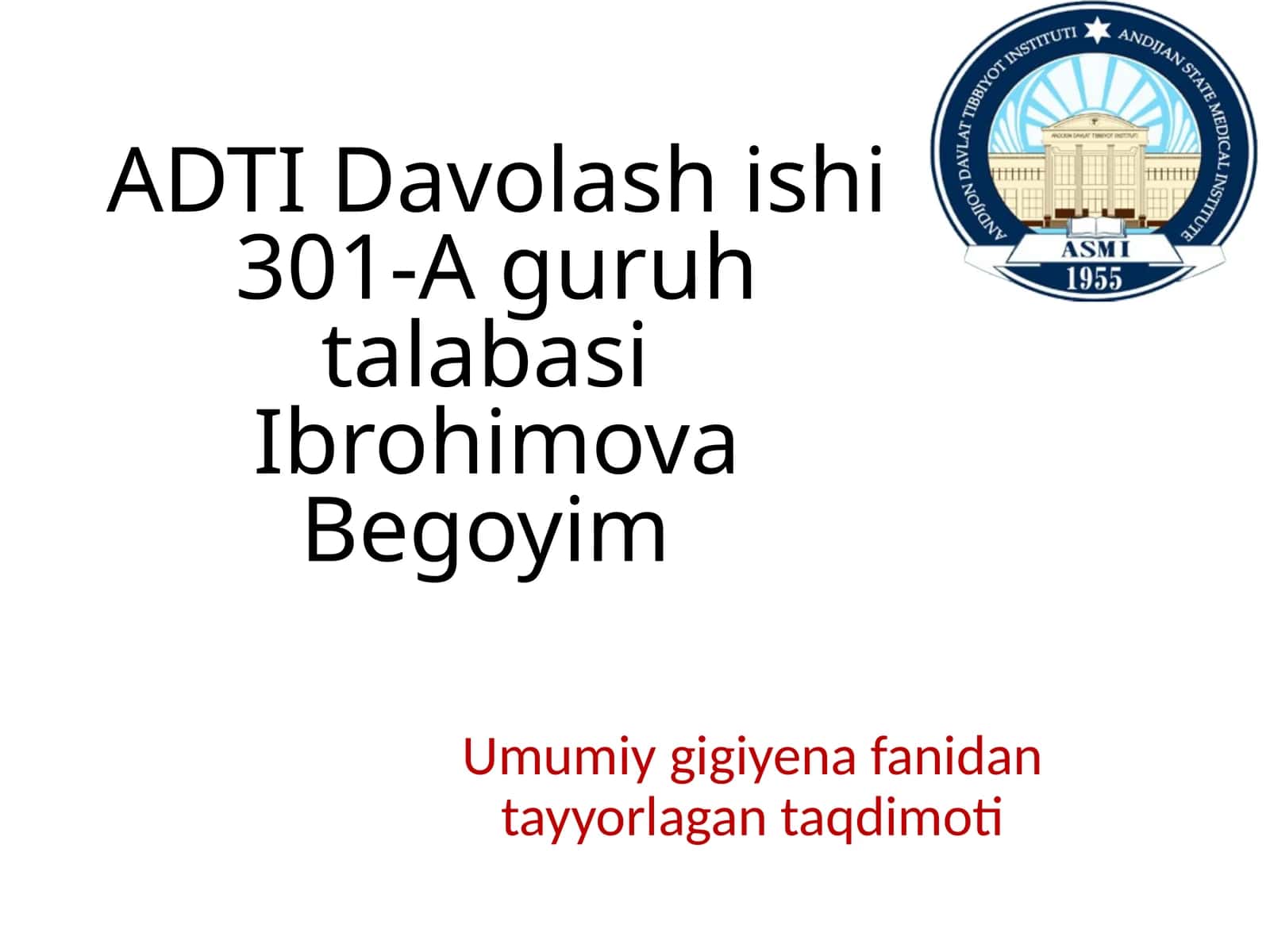 Ovqatlanish Gigiyesi va Gigiyenaning Muhimi