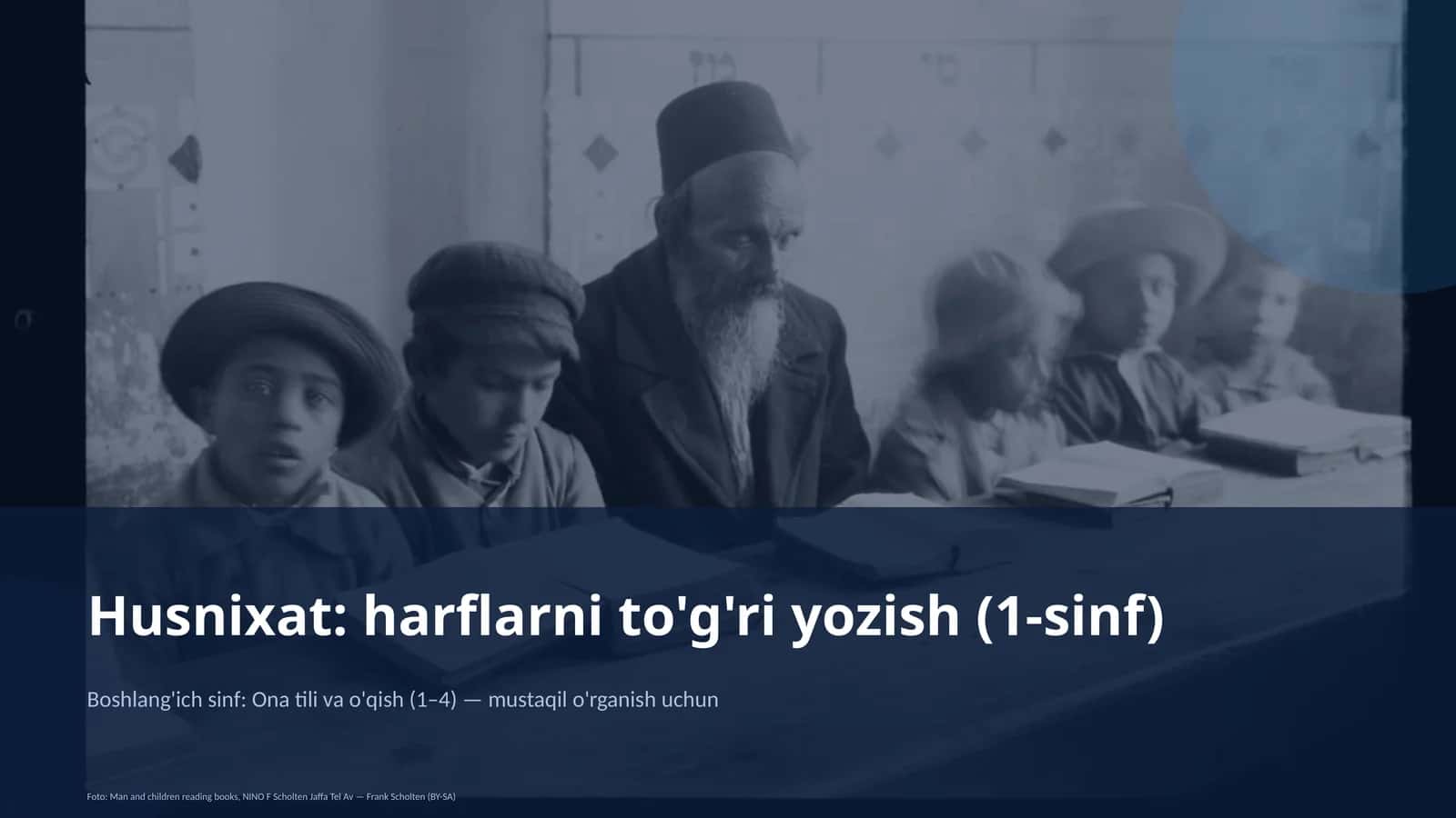 Husnixat: harflarni to'g'ri yozish (1-sinf)