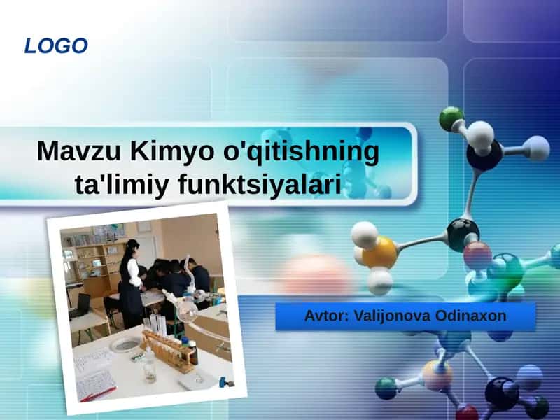 Kimyo o'qitishning ta'limiy funktsiyalari