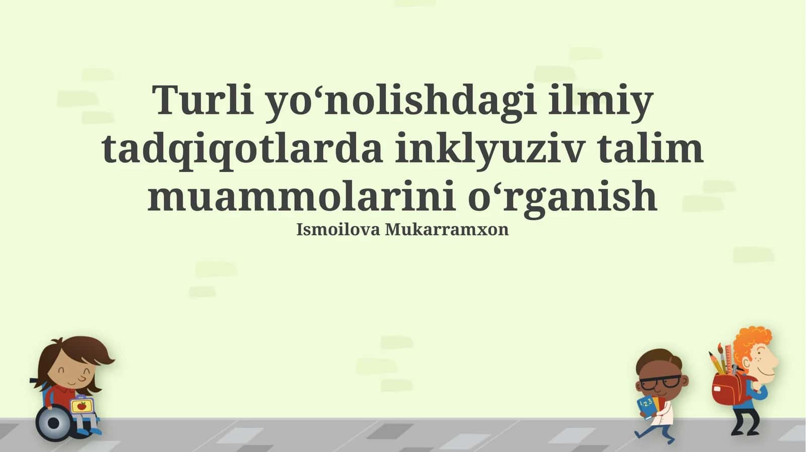 Sotsiologiya va inklyuziv ta'lim