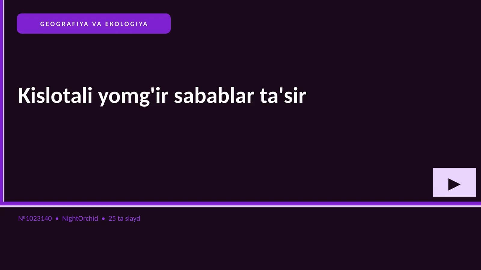 Kislotali yomg'ir sabablar ta'sir
