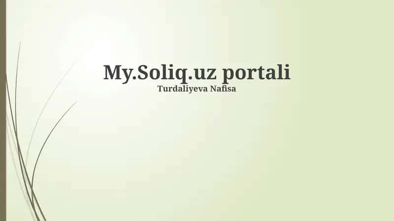 My.Soliq.uz portali