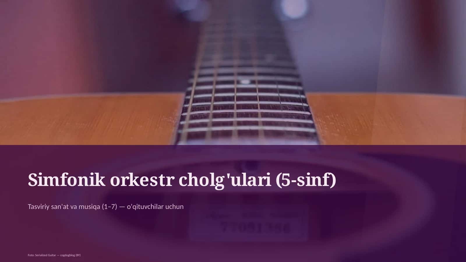 Simfonik orkestr cholg'ulari (5-sinf)