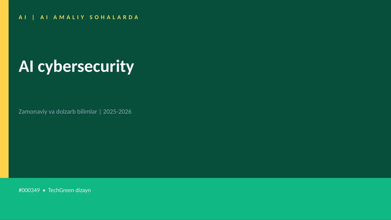 AI cybersecurity