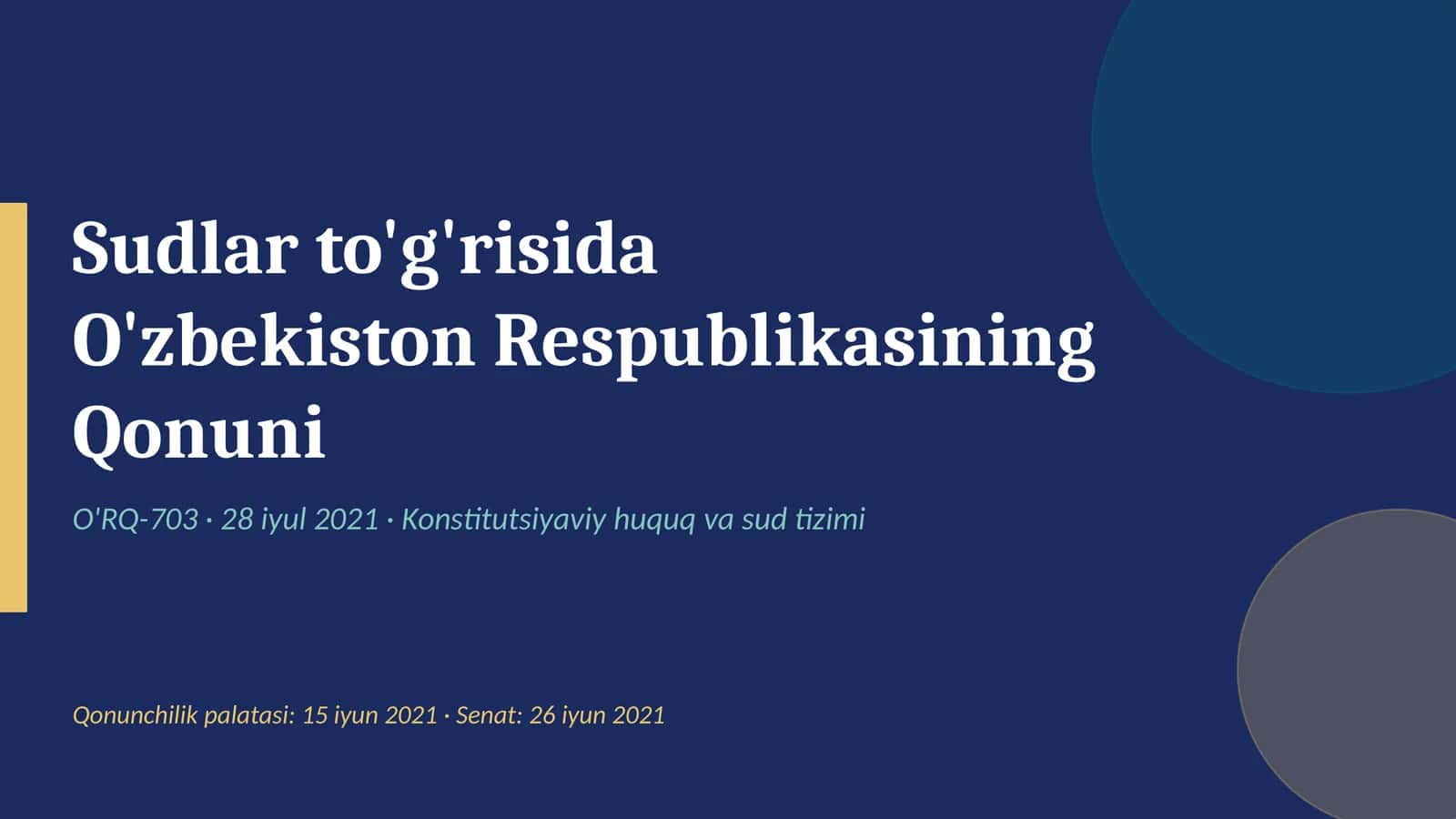 Sudlar to'g'risida