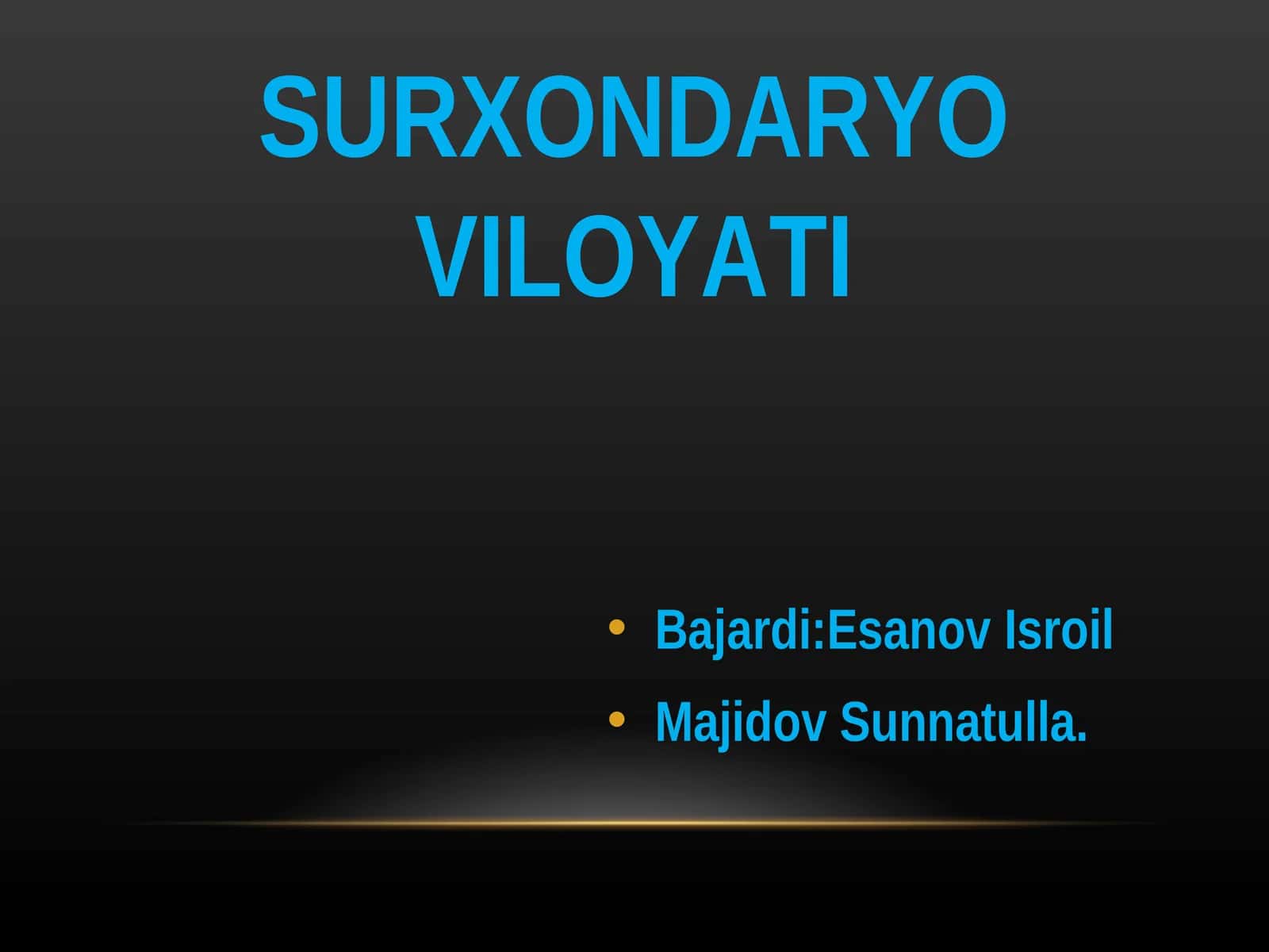 SURXONDARYO VILOYATI