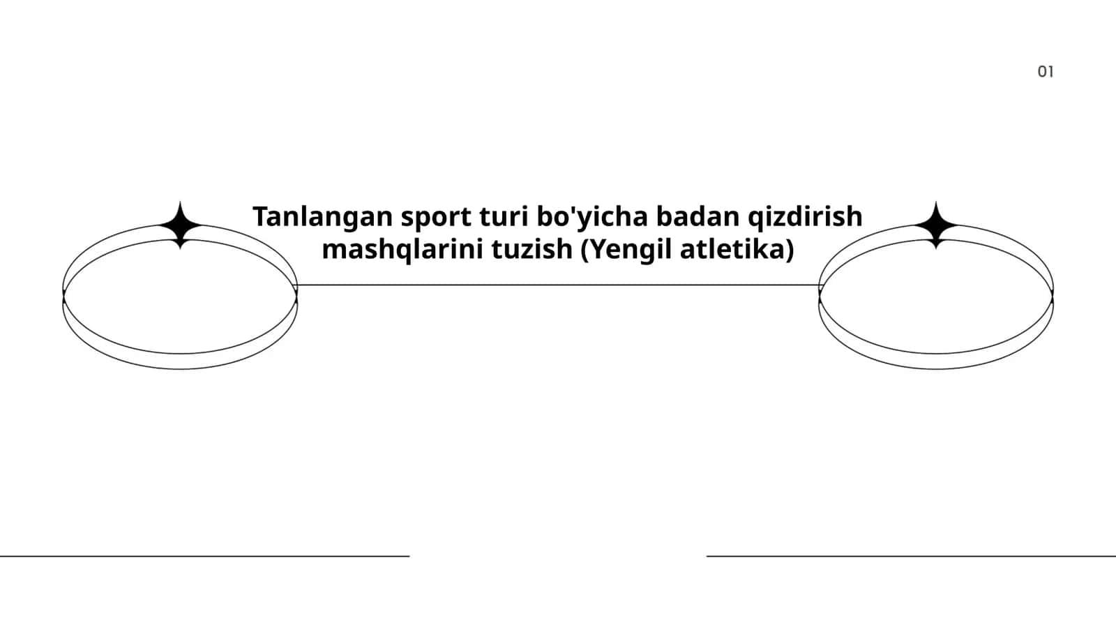 Tanlangan sport turi bo'yicha badan qizdirish mashqlarini tuzish (Yengil atletika)