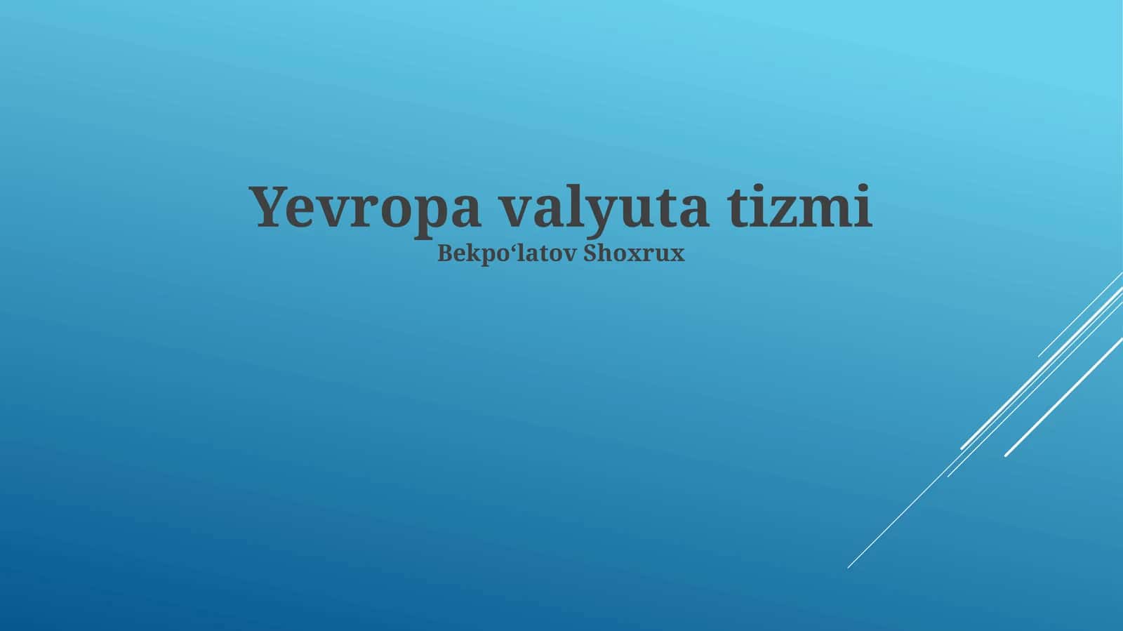 Evropa Pul Tizimi