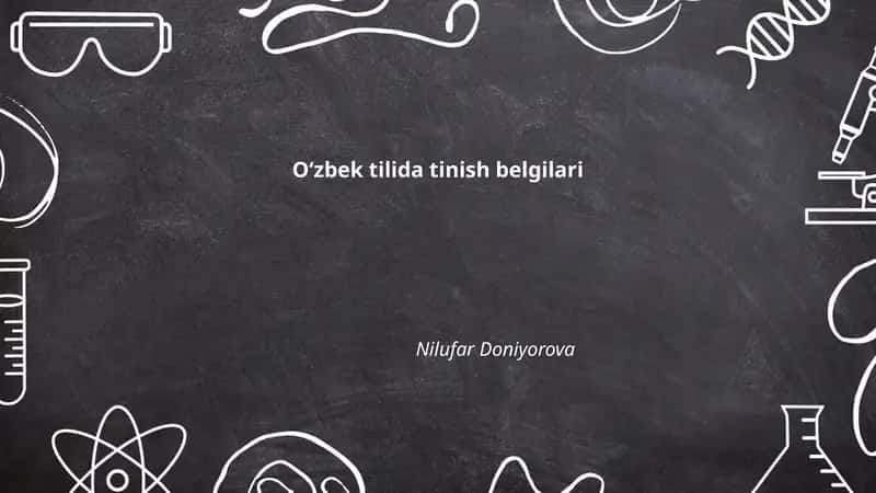 Oʻzbek tilida tinish belgilari