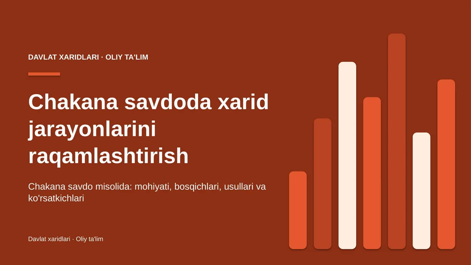 Chakana savdoda xarid jarayonlarini raqamlashtirish