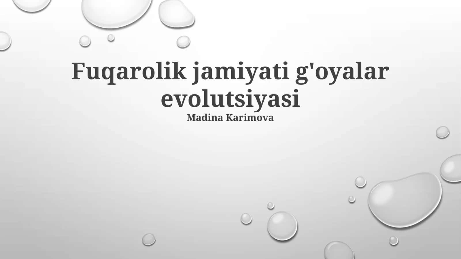 Fuqarolik jamiyati g'oyalar evolutsiyasi