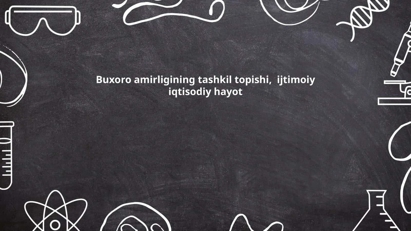 Buxoro amirligining tashkil topishi, ijtimoiy iqtisodiy hayot