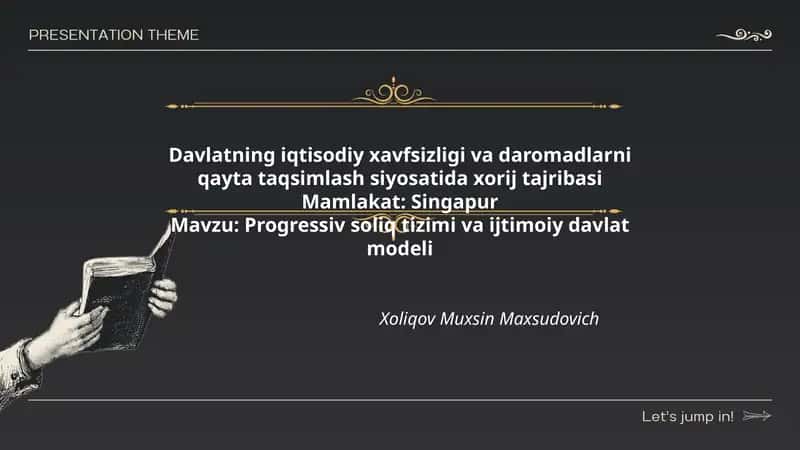 Progressiv soliq tizimi va ijtimoiy davlat modeli