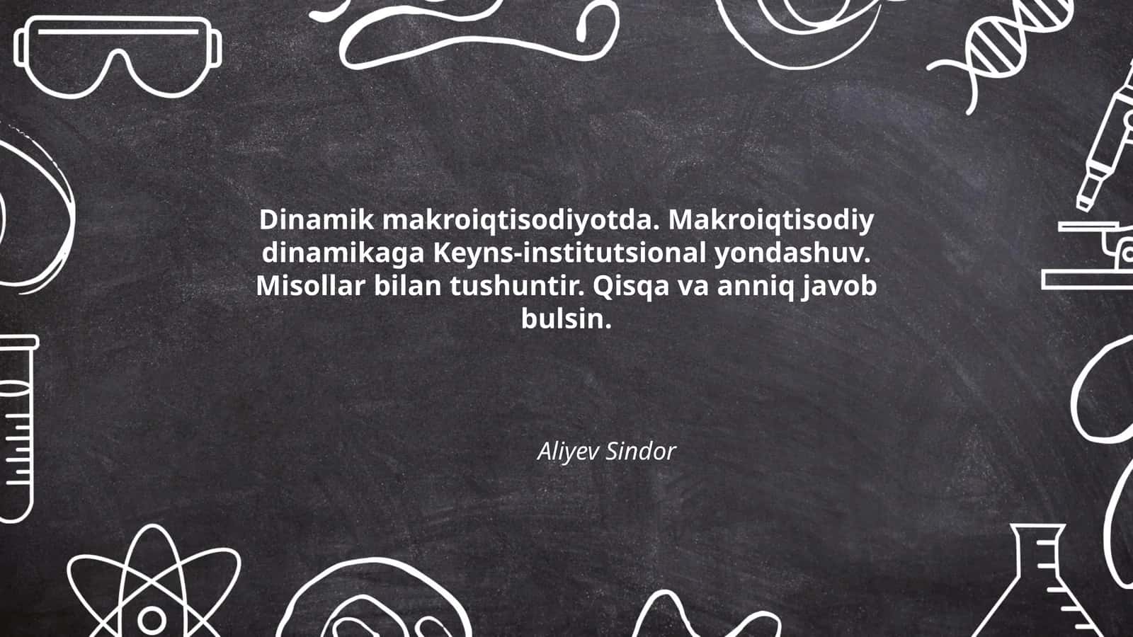 Dinamik makroiqtisodiyotda. Makroiqtisodiy dinamikaga Keyns-institutsional yondashuv