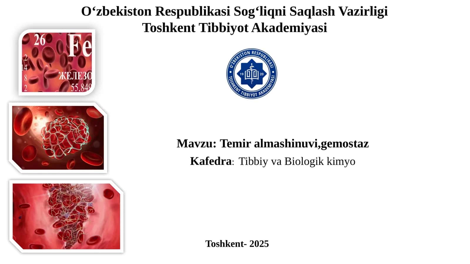 Temiralmashinuvi,gemostaz