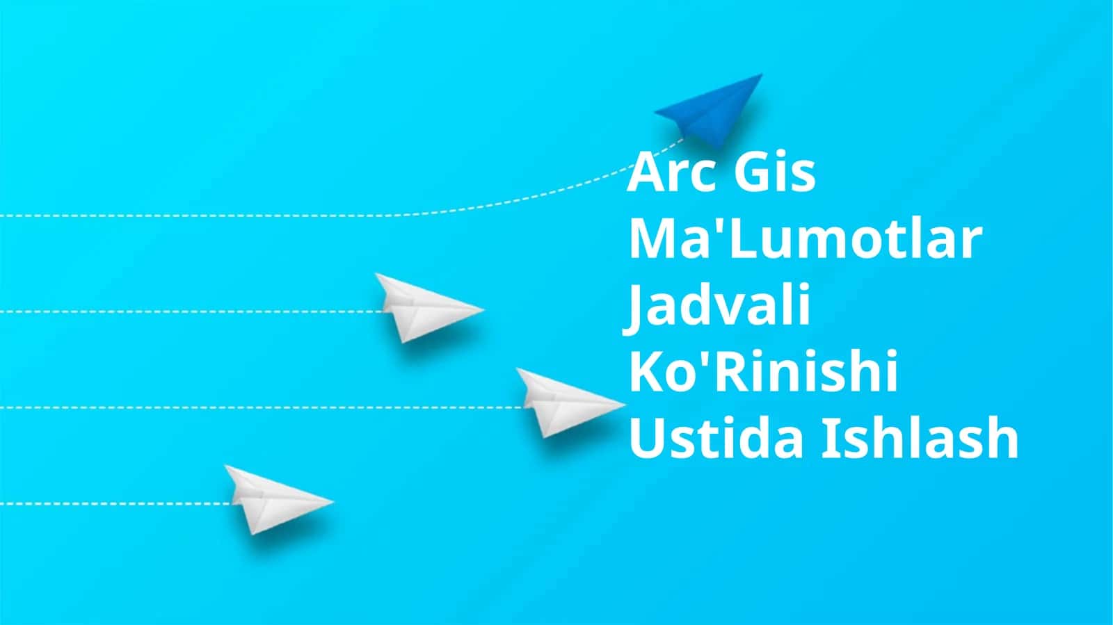 Arc Gis Ma'Lumotlar Jadvali Ko'Rinishi Ustida Ishlash