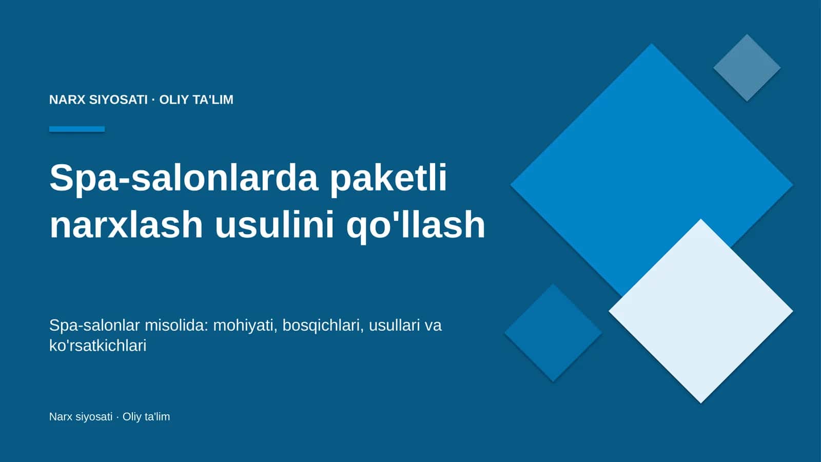 spa salonlarda paketli narxlash usulini qo'llash 1591