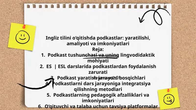 Ingliz tilini o‘qitishda podkastlar: yaratilishi, amaliyoti va imkoniyatlari