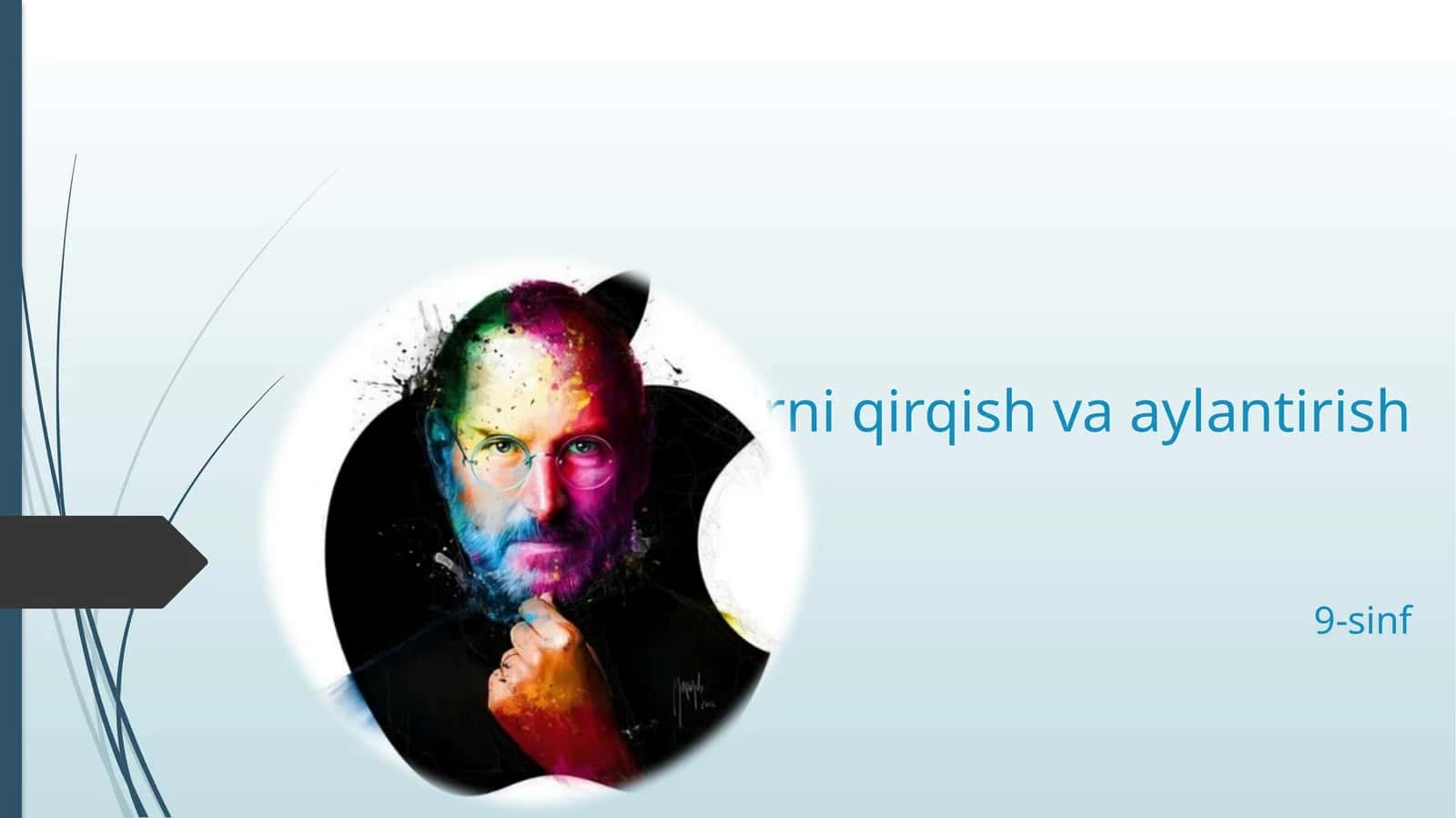 tasvirniqirqish va aaylantirish 9-sinf