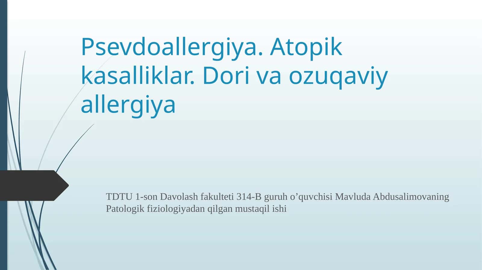 Dorivaozuqaviyallergiya