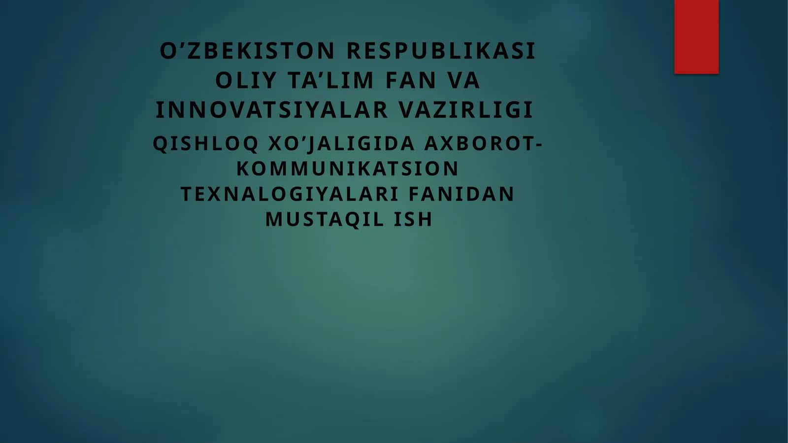 Internettexnologiyalarivaonlaynxizmatlar