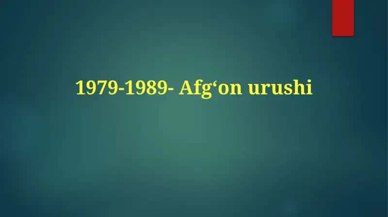 1979-1989-Afgʻonurushi