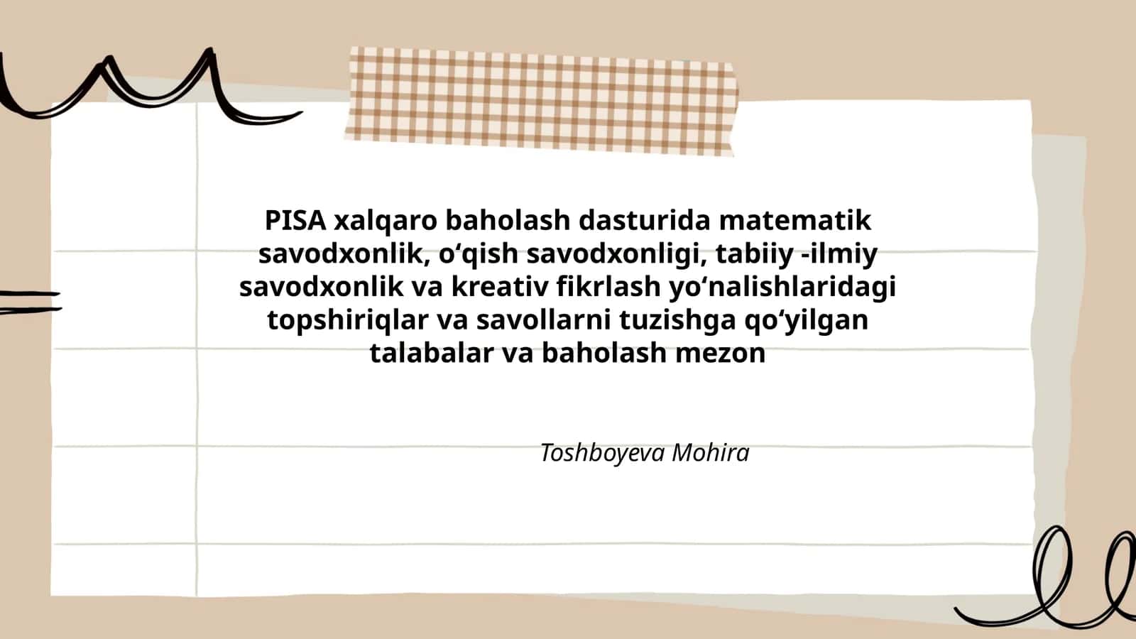 PISA xalqaro baholash dasturi