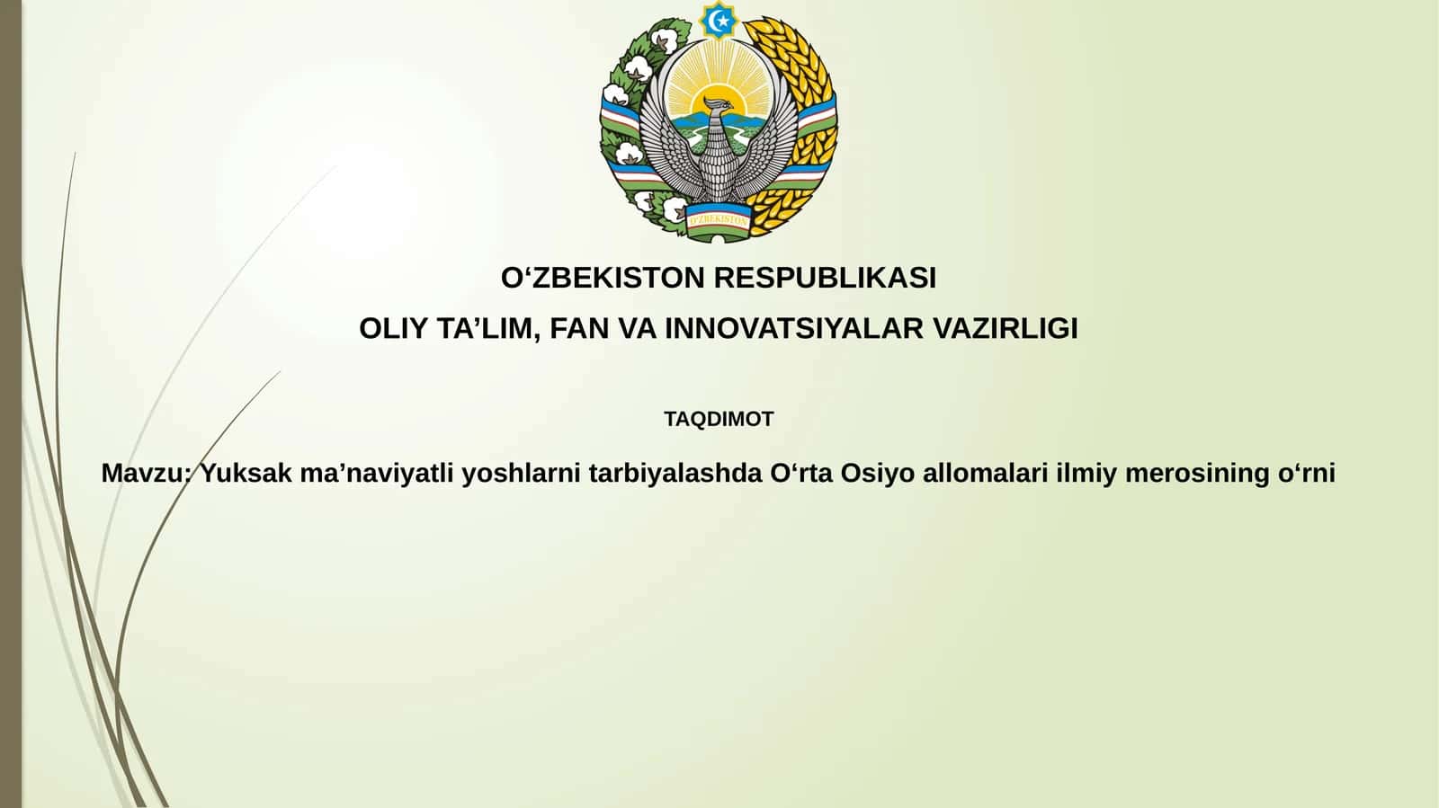 Markaziy olimlar ilmiy merosi