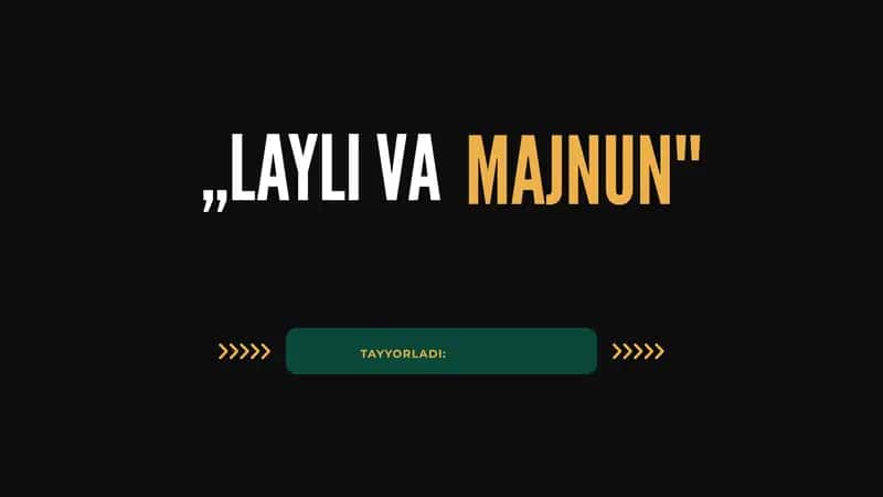 "Layli va Majnun"