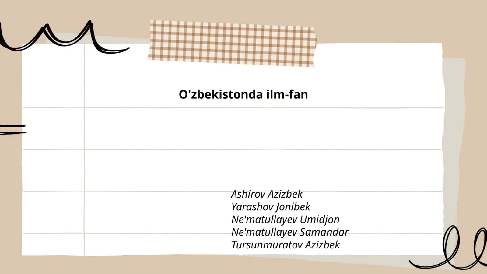 O'zbekistonda ilm-fan va texnologiya taraqqiyoti