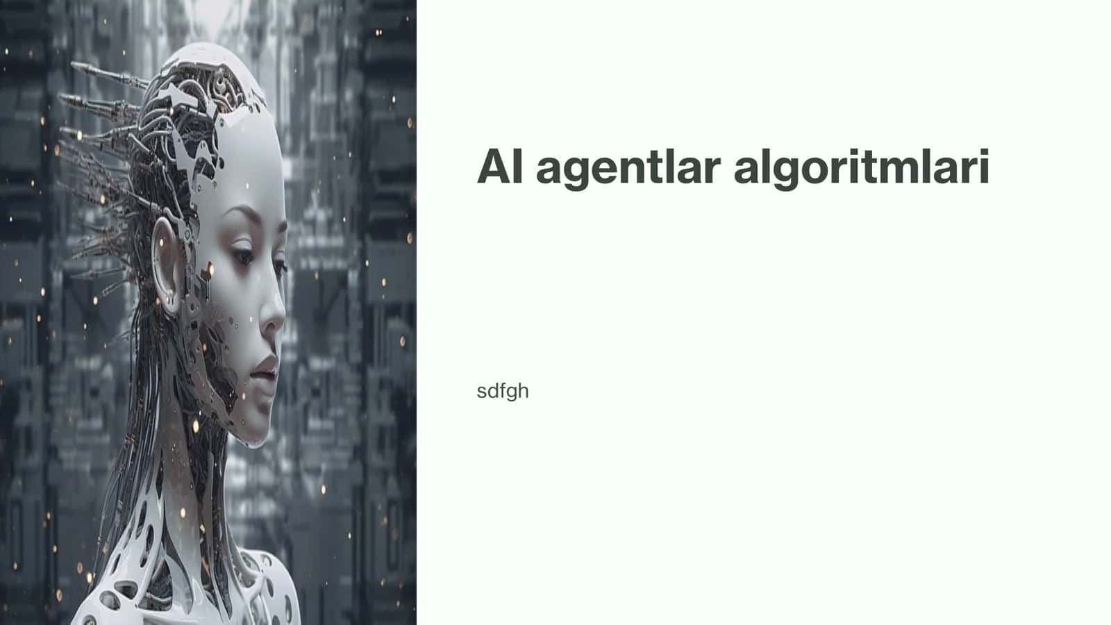 AI agentlar algoritmlari