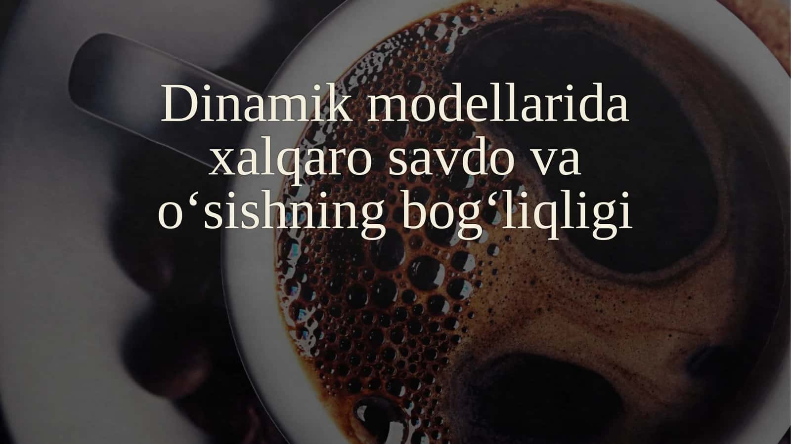 Xalqaro savdo va sanoat modellari